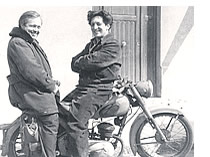 Jean-Paul Riopelle and Sam Francis in  Paris 1953